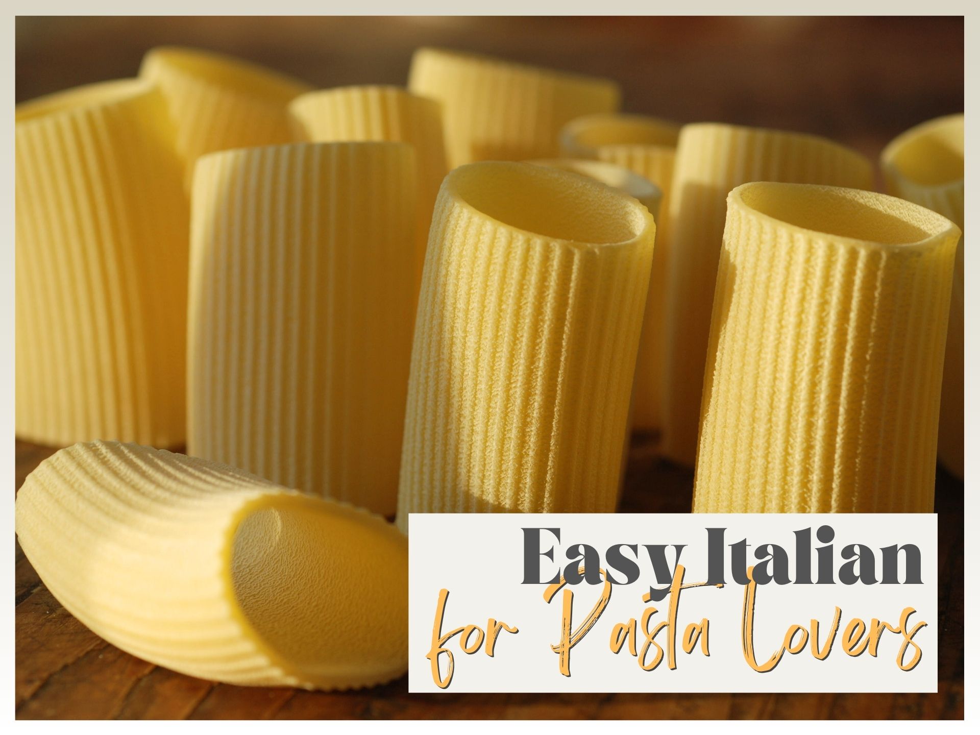 Sunset light on Pasta | Easy Italian: Paccheri, Schiaffoni e Mezze Maniche | ©ockstyle